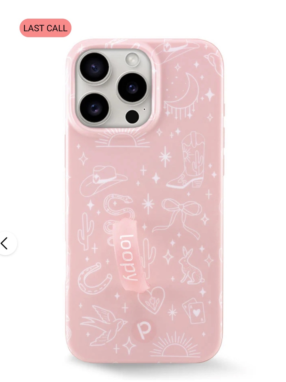 iPhone 16 pro max Loopy case cowgirl charm